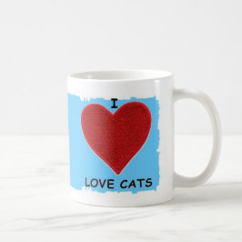 TAZA DE CAFÉ AMO GATOS