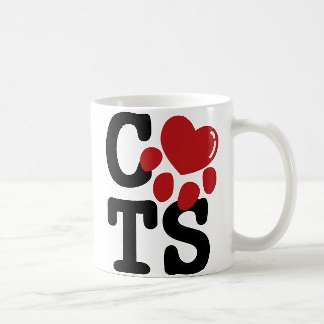 Taza De Café Amo gatos (Derecha)