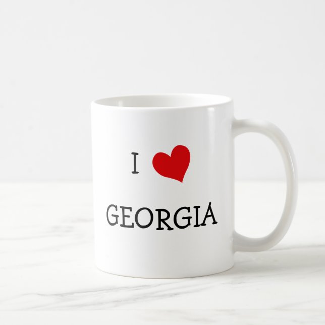 Taza De Café Amo Georgia (Derecha)