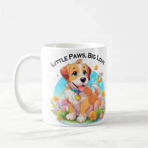 Taza De Café Amo grande de los cachorros