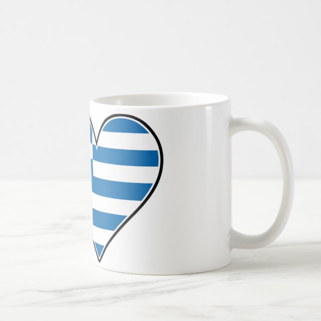 Taza De Café Amo Grecia (Derecha)