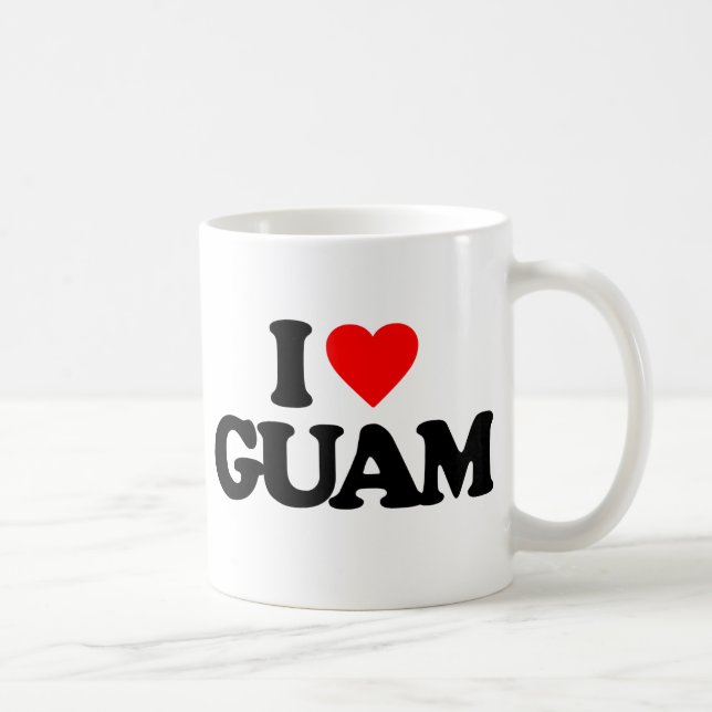 TAZA DE CAFÉ AMO GUAM (Derecha)