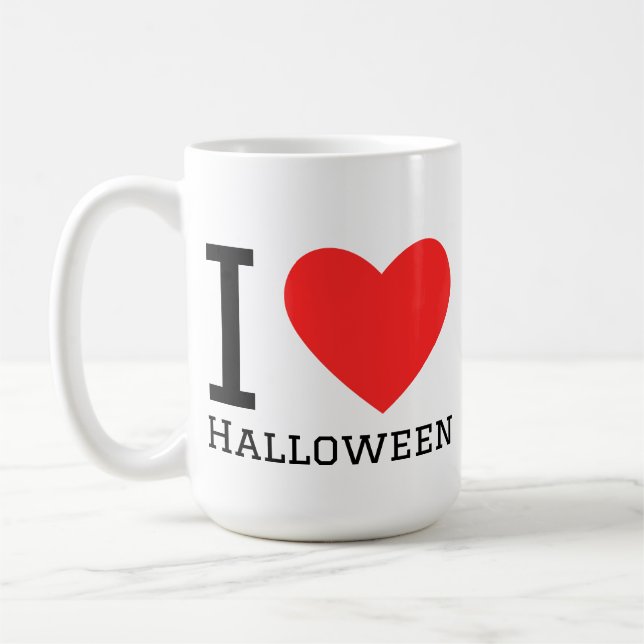 Taza De Café Amo Halloween  (Izquierda)