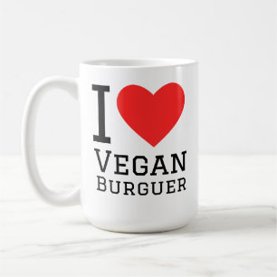 Taza De Café Amo hamburguesa vegana