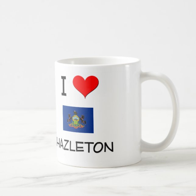 Taza De Café Amo Hazleton Pennsylvania (Derecha)