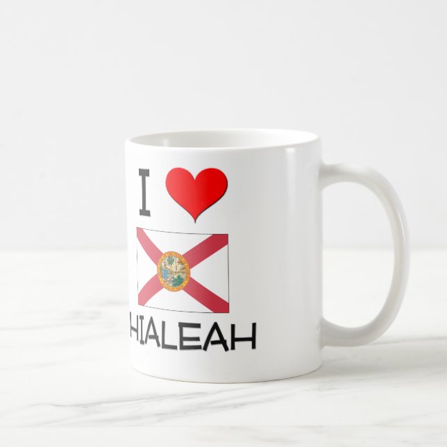 Taza De Café Amo HIALEAH la Florida (Derecha)