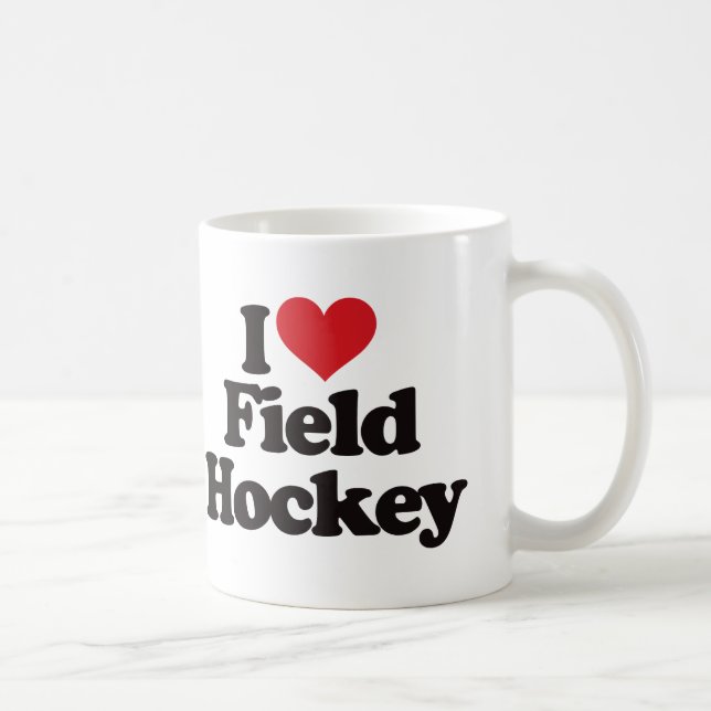 Taza De Café Amo hockey hierba (Derecha)