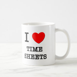 Taza De Café Amo hojas de jornales devengados