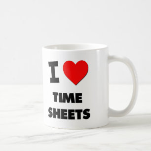 Taza De Café Amo hojas de jornales devengados