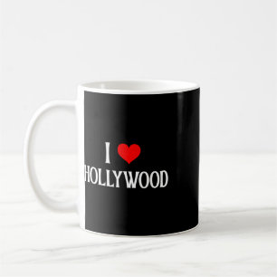 Taza De Café Amo Hollywood Me Encanta Hollywood Viajes De Vacac