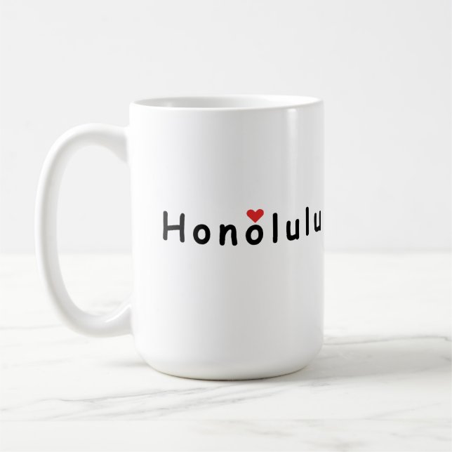 Taza De Café Amo Honolulu (Izquierda)