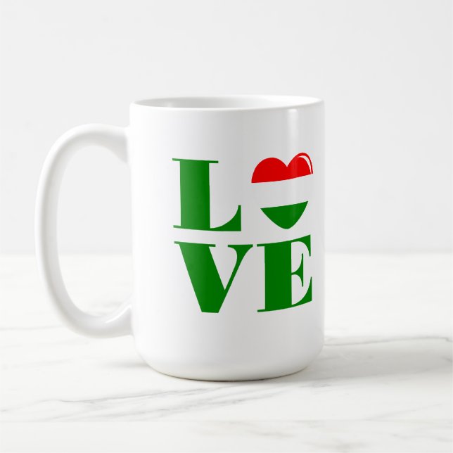Taza De Café Amo Hungría (Izquierda)