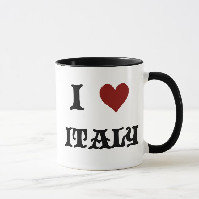Taza de café 'Amo Italia' (Derecha)