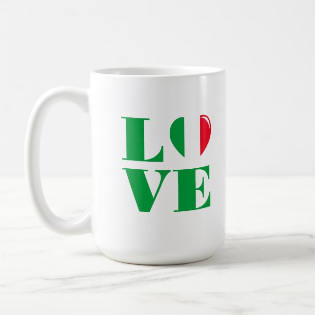 Taza De Café Amo Italia (Izquierda)