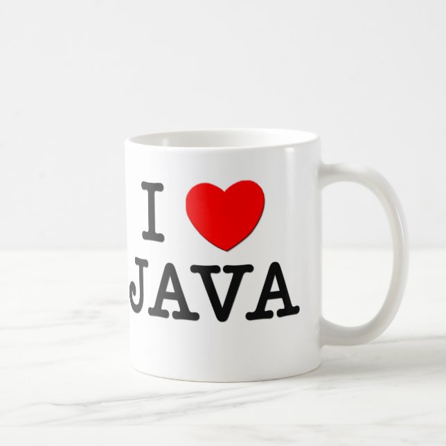 Taza De Café Amo JAVA (la comida) (Derecha)