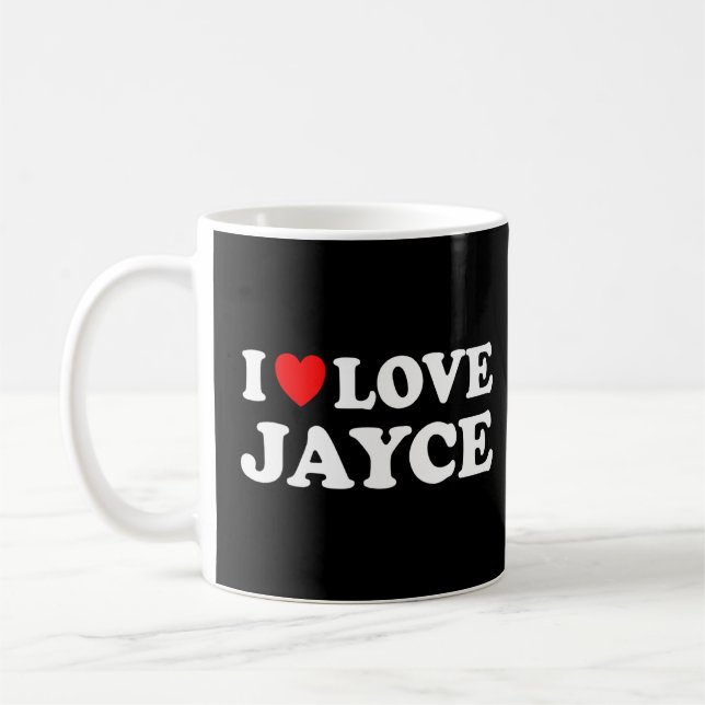 Taza De Café Amo Jayce I Heart Jayce (Izquierda)
