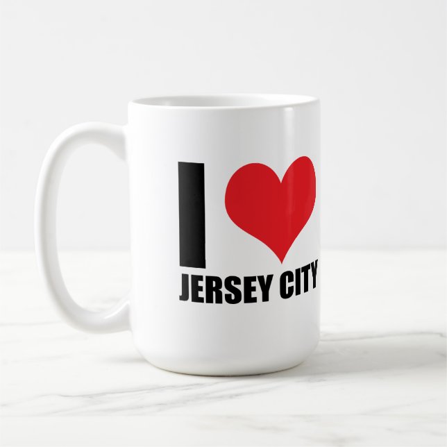 Taza De Café Amo Jersey City (Izquierda)