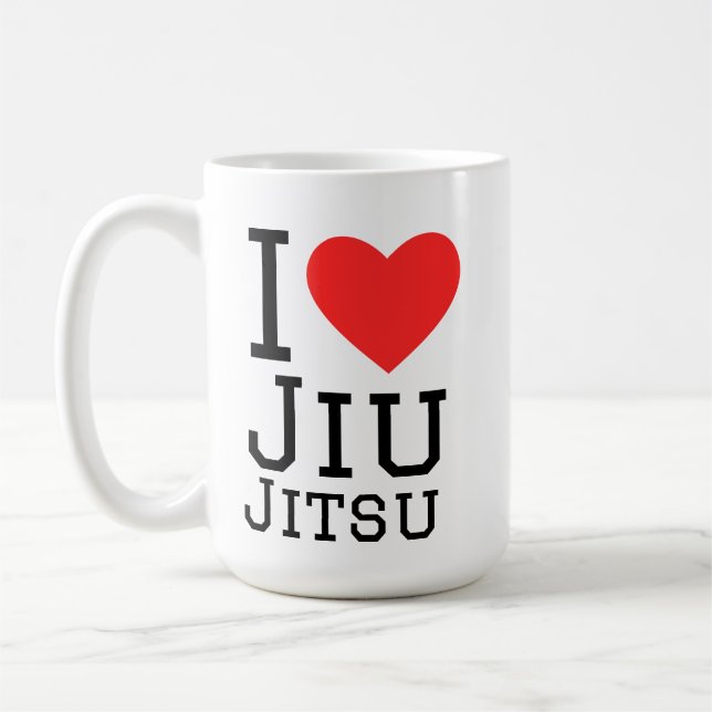 Taza De Café Amo Jiu jitsu (Izquierda)