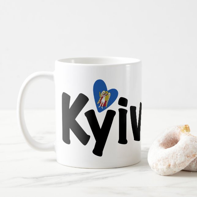 Taza De Café Amo Kiev, У к р а н ї а, Ucrania (Con donut)
