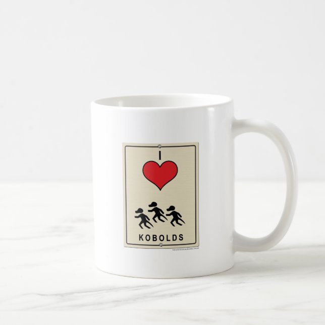 Taza De Café Amo Kobolds (Derecha)