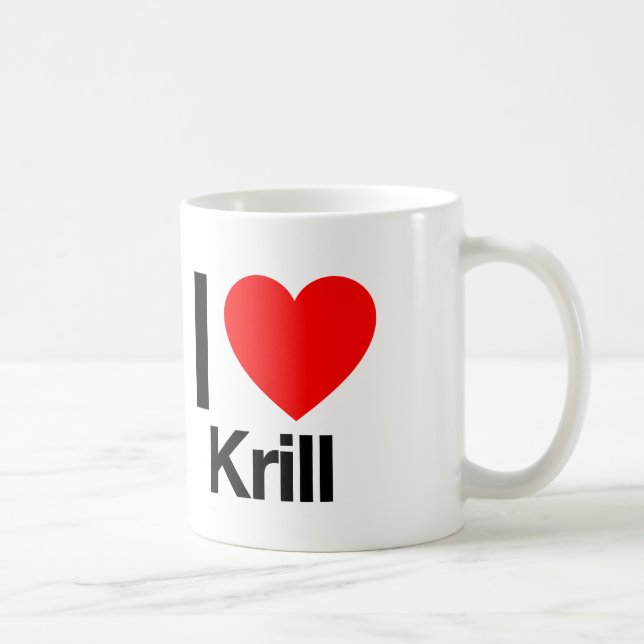 Taza De Café amo krill (Derecha)