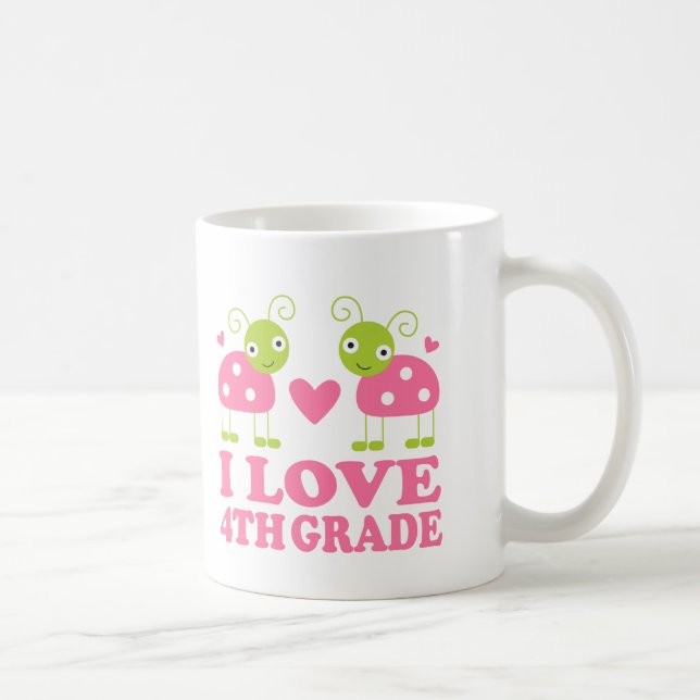 Taza De Café Amo la 4ta mariquita del grado (Derecha)