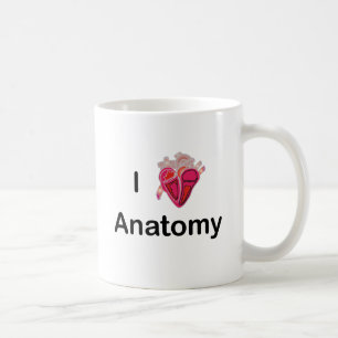 Taza De Café ¡Amo la anatomía con el corazón humano!