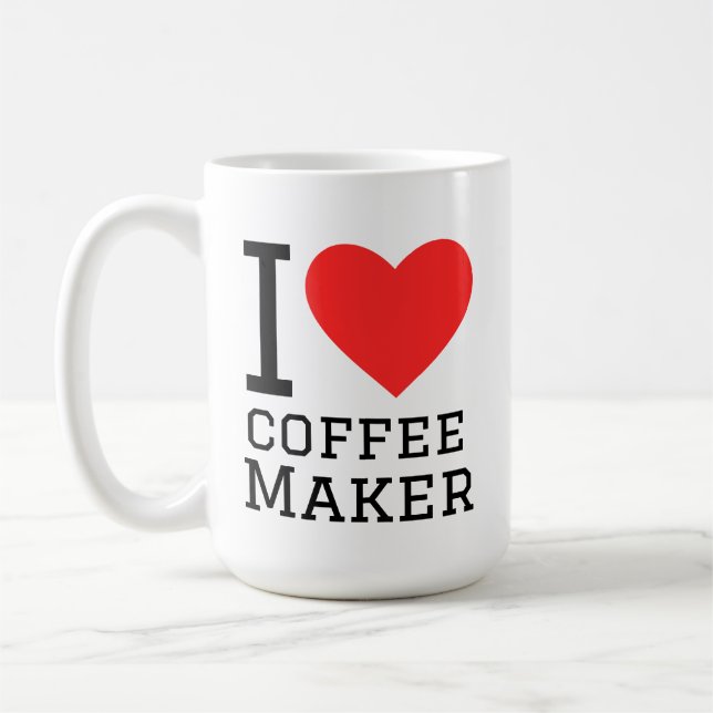 Taza De Café Amo la cafetera (Izquierda)