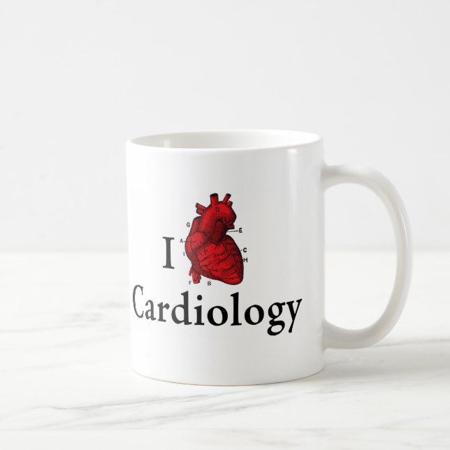Taza De Café Amo la cardiología (Derecha)