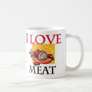 Taza De Café Amo la carne