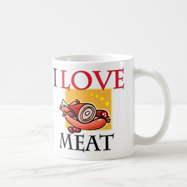 Taza De Café Amo la carne (Derecha)