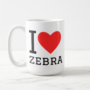 Taza De Café Amo la cebra