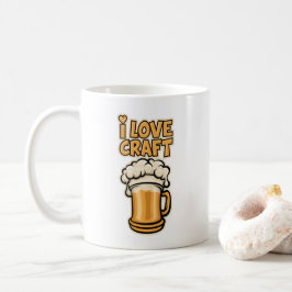 Taza De Café Amo La Cerveza Artesanal