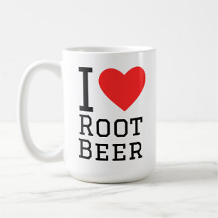 Taza De Café Amo la cerveza de raíz