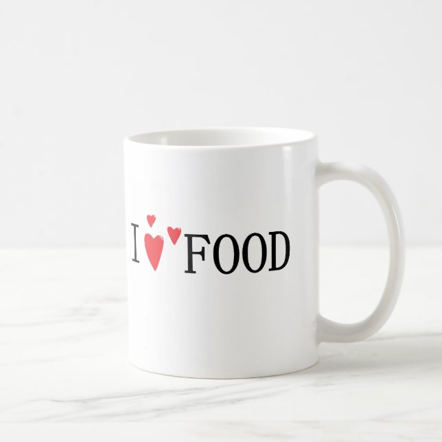 Taza De Café Amo la comida (Derecha)