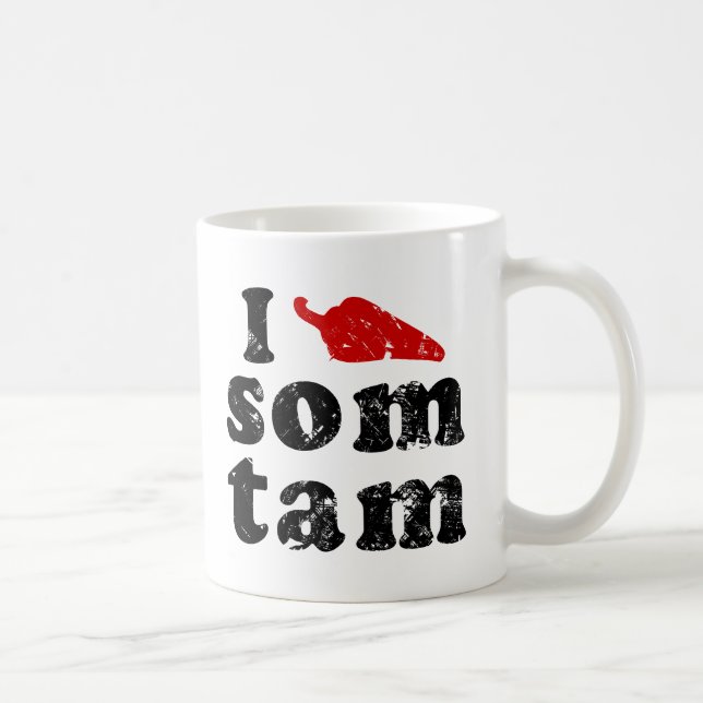 Taza De Café Amo La Comida Isaan Tailandesa. (Derecha)