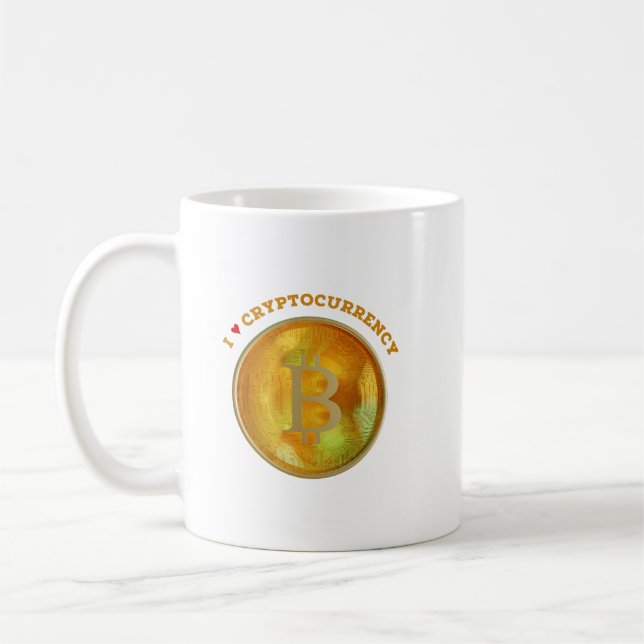 Taza De Café Amo La Criptodivisa (Izquierda)