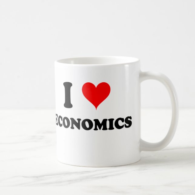 Taza De Café Amo la economía (Derecha)