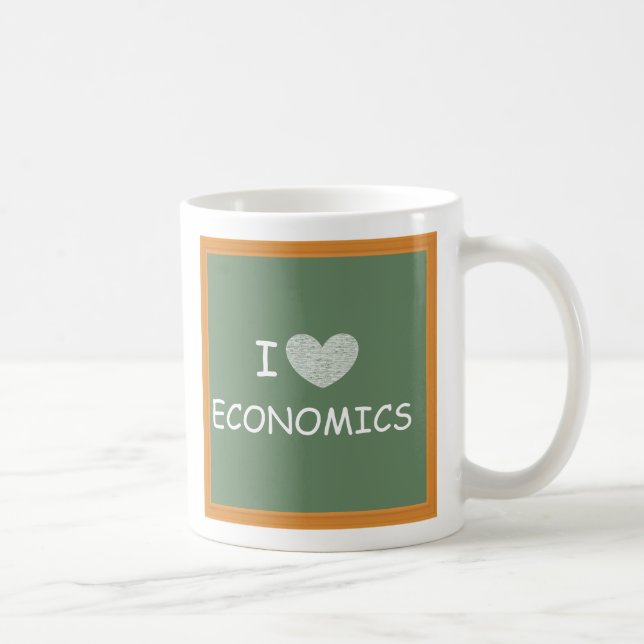 Taza De Café Amo la economía (Derecha)