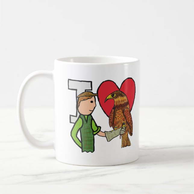 Taza De Café Amo la Falconería (Izquierda)