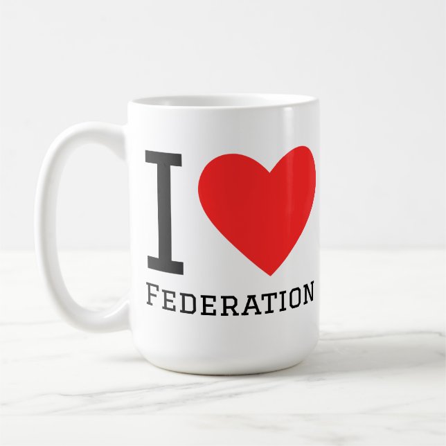 Taza De Café Amo la federación (Izquierda)