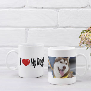 Taza De Café Amo la foto de mi perro