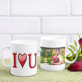 Taza De Café Amo la foto del Día de San Valentín