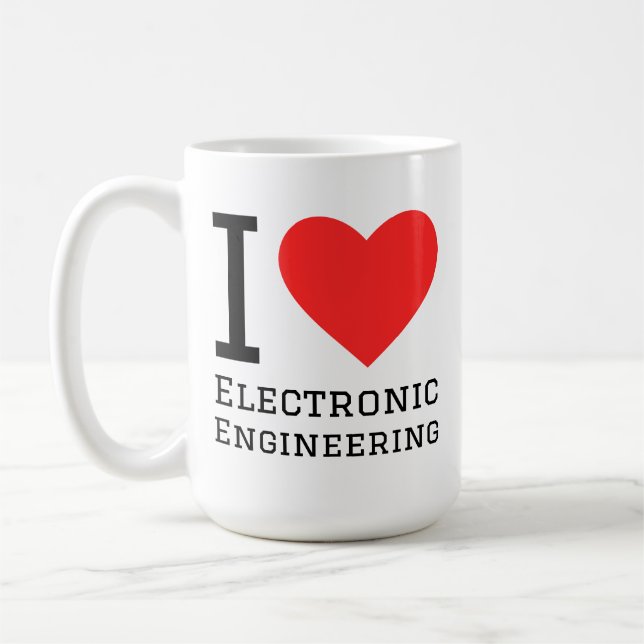 Taza De Café Amo la ingeniería electrónica  (Izquierda)