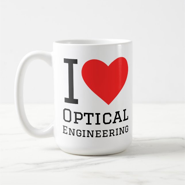 Taza De Café Amo la ingeniería óptica  (Izquierda)