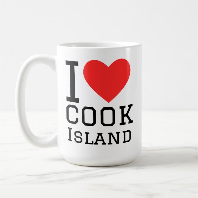 Taza De Café Amo la isla Cook (Izquierda)