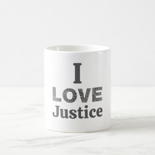 Taza De Café Amo La Justicia