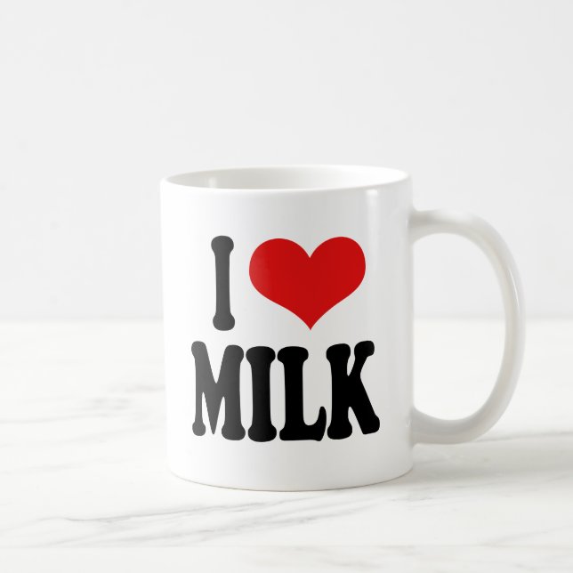 Taza De Café Amo la leche (Derecha)