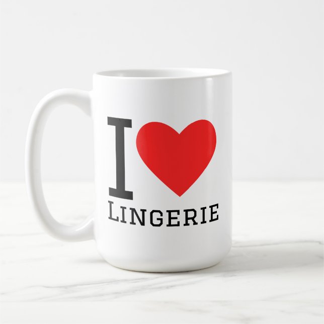 Taza De Café Amo la lencería (Izquierda)
