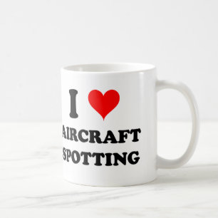Taza De Café Amo la localización de los aviones